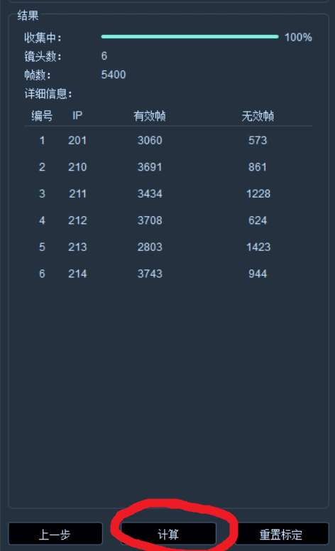 T 标定测试结果